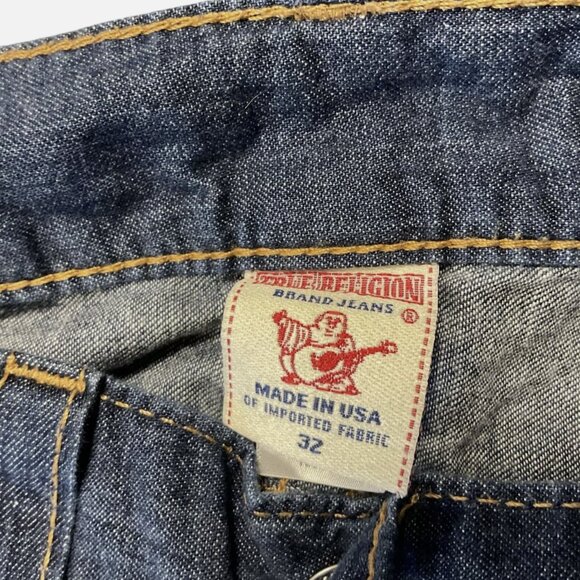Size 32 Dark WashTrue Religion Women Jeans Ricky - Picture 4 of 6